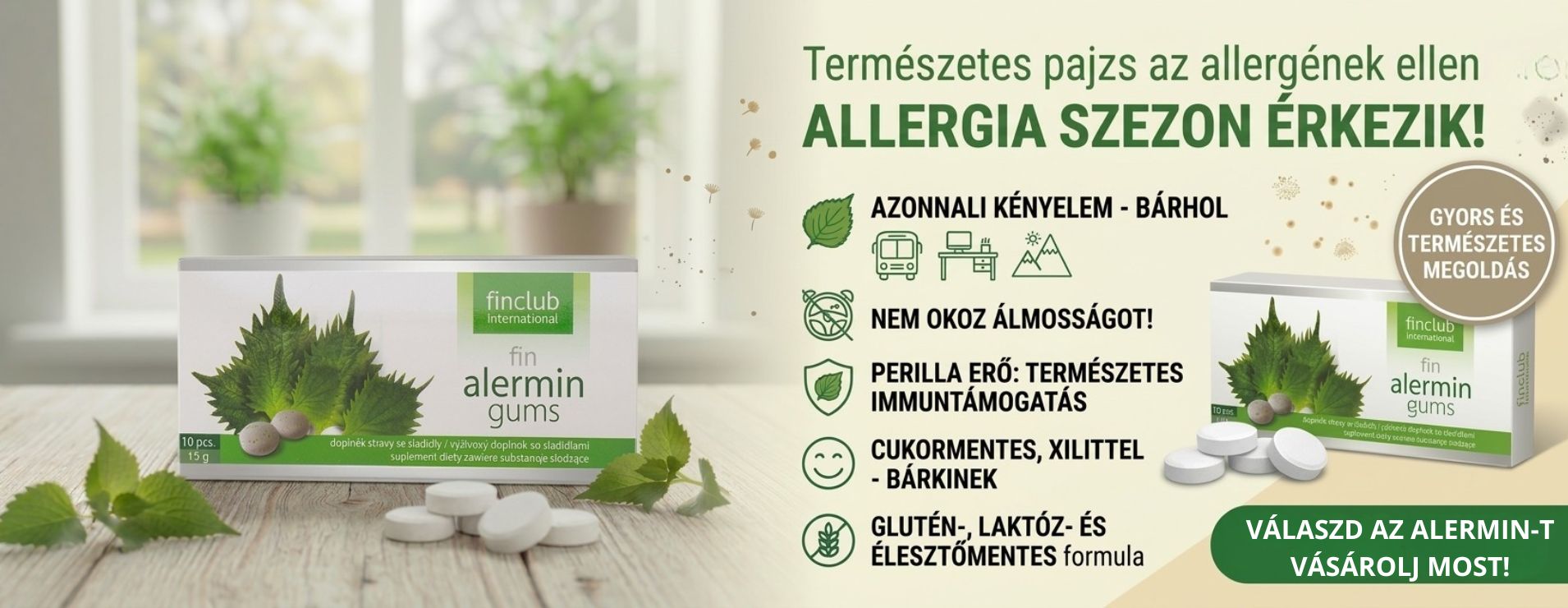 Fittpatika Alermin rágótabletta