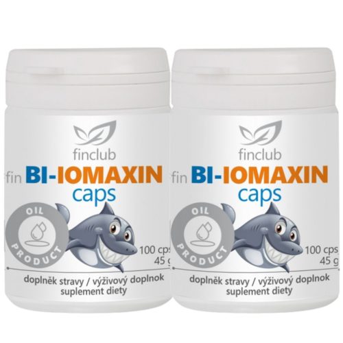 fin Bi-iomaxin caps DUO csomag (2x100 db) - Cápamájolaj és Omega-3 az erős immunrendszerért