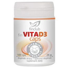 fin VitaD3caps (100 db) - folyékony D3-vitamin kapszula 