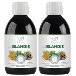 Fin Islandis gyógynövénykivonat szirup Duo csomag (2x250 ml) - izlandi zuzmót is tartalmazó szirup a légutak és a torok egészségének megőrzésére