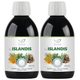   Fin Islandis gyógynövénykivonat szirup Duo csomag (2x250 ml) - izlandi zuzmót is tartalmazó szirup a légutak és a torok egészségének megőrzésére