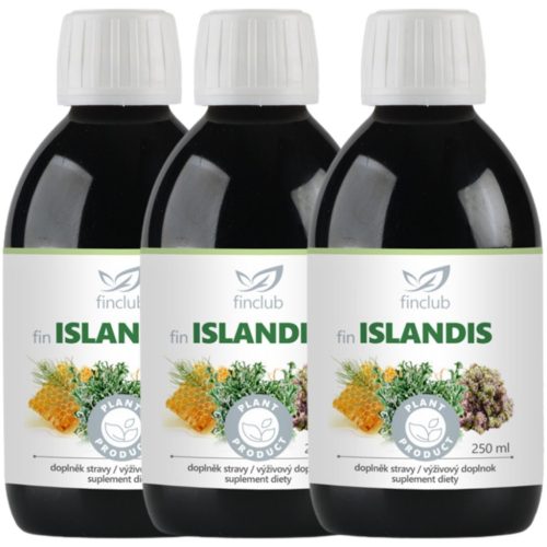 Fin Islandis gyógynövénykivonat szirup Tripla csomag (3x250 ml) - izlandi zuzmót is tartalmazó szirup a légutak és a torok egészségének megőrzésére