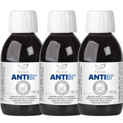 Antibi® Tripla csomag (3 x 150 ml) komplex étrend-kiegészítő szirup propolisszal és echinaceával, immunerősítésre