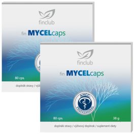   Fin Mycelcaps AHCC® Duo csomag (2x80 db) - Eredeti Shiitake gomba kivonatot tartalmazó kapszula