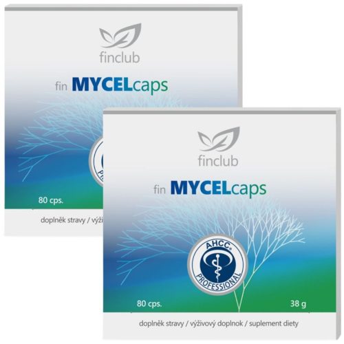 Fin Mycelcaps AHCC® Duo csomag (2x80 db) - Eredeti Shiitake gomba kivonatot tartalmazó kapszula