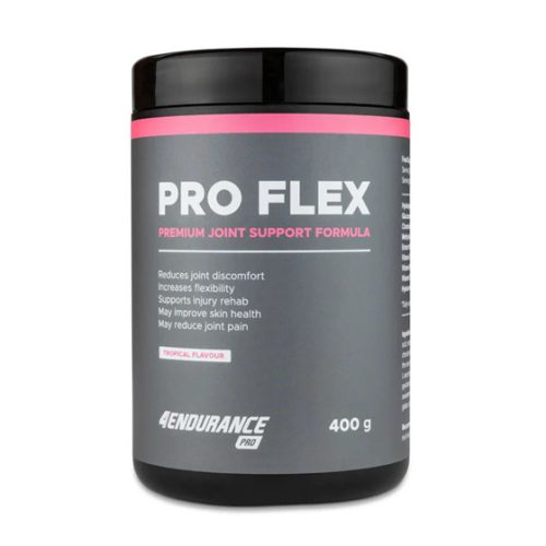 4Endurance Pro Pro Flex Prémium ízületvédő por Tropical ízben (400 g) – kollagénnel, MSM‑mel, glükózaminnal és kondroitinnal az ízületek védelméért és mobilitásáért