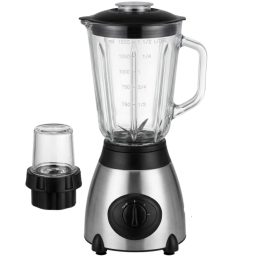   Multifunkciós 2 az 1-ben asztali turmixgép és kávédaráló (1,5 L) – 800W-os nagyteljesítményű robotgép jégzúzó funkcióval
