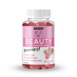 Weider Beauty Gummies szépség gumivitamin (40 db) - málna ízesítéssel, Q10-el, hialuronsavval, kollagénnel és C-vitaminnal