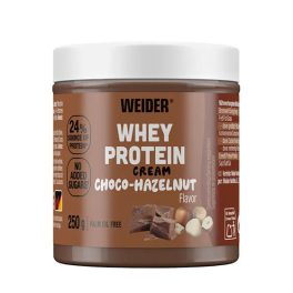   Weider Whey Protein fehérjekrém – csokoládés‑törökmogyorós íz (250 g) – 24% tejsavófehérjével, alacsony cukortartalommal