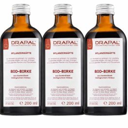   Drapal Bio Nyírfa Préslé, 3-os csomag (3x200 ml) - a vese és húgyutak természetes támogatására