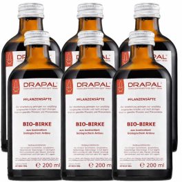   Drapal Bio Nyírfa Préslé, 6-os kúracsomag (6x200 ml) - a vese és húgyutak természetes támogatására