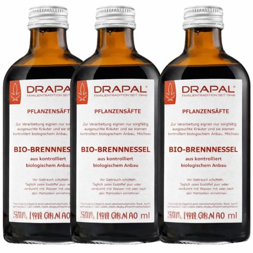 Drapal Bio Csalán Préslé, 3 db-os csomag (3x200 ml) – a természetes egyensúly támogatására