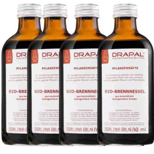 Drapal Bio Csalán Préslé, 4 db-os csomag (4x200 ml) – a természetes egyensúly támogatására