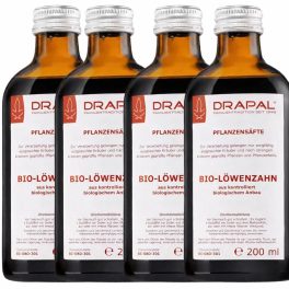   Drapal Bio Gyermekláncfű Préslé, 4 db-os csomag (4x200 ml) - a máj és epe természetes támogatására