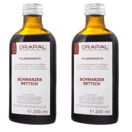   Drapal Feketeretek Préslé, 2 db-os csomag (2x200 ml) - komplex támogatás a májnak és emésztésnek