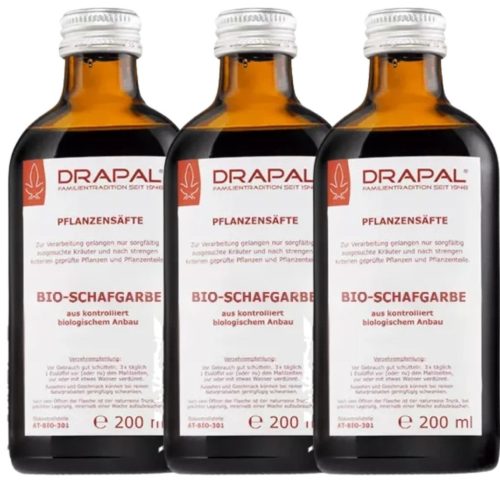 Drapal BIO Cickafark préslé, 3 db-os csomag (3x200 ml) - az emésztés és női egyensúly természetes támogatására
