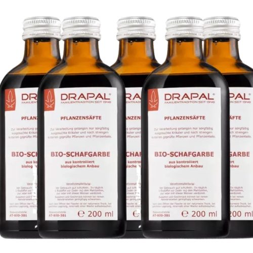 Drapal BIO Cickafark préslé, 5 db-os csomag (5x200 ml) - az emésztés és női egyensúly természetes támogatására