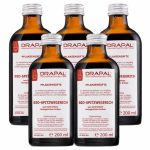 Drapal Bio Lándzsás Útifű Préslé, 5 db-os csomag (5x200 ml) - a légutak természetes támogatására