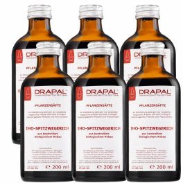   Drapal Bio Lándzsás Útifű Préslé, 6 db-os kúracsomag (6x200 ml) - a légutak természetes támogatására