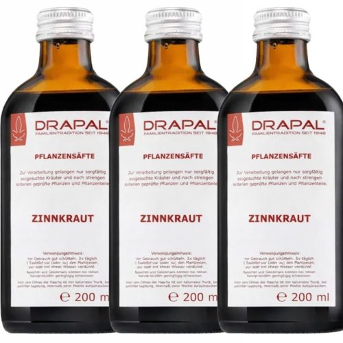 Drapal Mezei Zsurló Préslé, 3 db-os csomag (3x200 ml) - természetes kovasavforrás a bőr, haj és kötőszövet támogatására