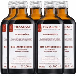   Drapal Bio Articsóka Préslé, 5 db-os csomag (5×200 ml) - az emésztés természetes támogatására