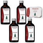 4 db Drapal TANNINI Erdeifenyőrügy Szirup Kakukkfűvel és Lándzsás Útifűvel, 200 ml + AJANDÉK Drapal Tannini Torokőr Cukorka - köhögés ellen