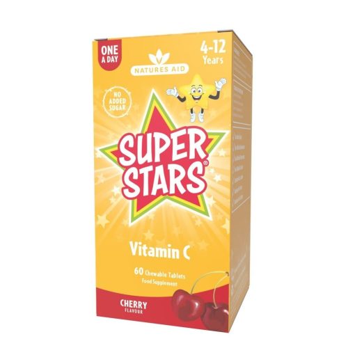 Natures Aid Super Stars C-vitamin rágótabletta 60 db