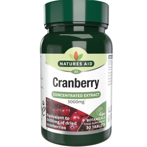 Natures Aid Tőzegáfonya 200 mg tabletta 30 db