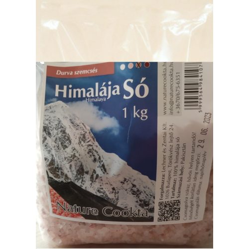 Nature Cookta Himalája só rózsaszín durva 1 kg
