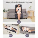 Shiatsu luxus masszázsmatrac - 4 forgó masszázsfejjel, gördülő hátmasszázzsal és fűtési funkcióval